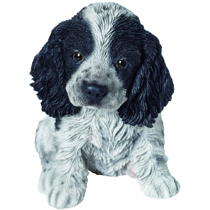 August Grove Biggs Pet Pal Black/White Cocker Spaniel Puppy | Wayfair.co.uk